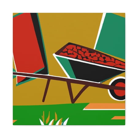 Wheelbarrow in Motion - Canvas