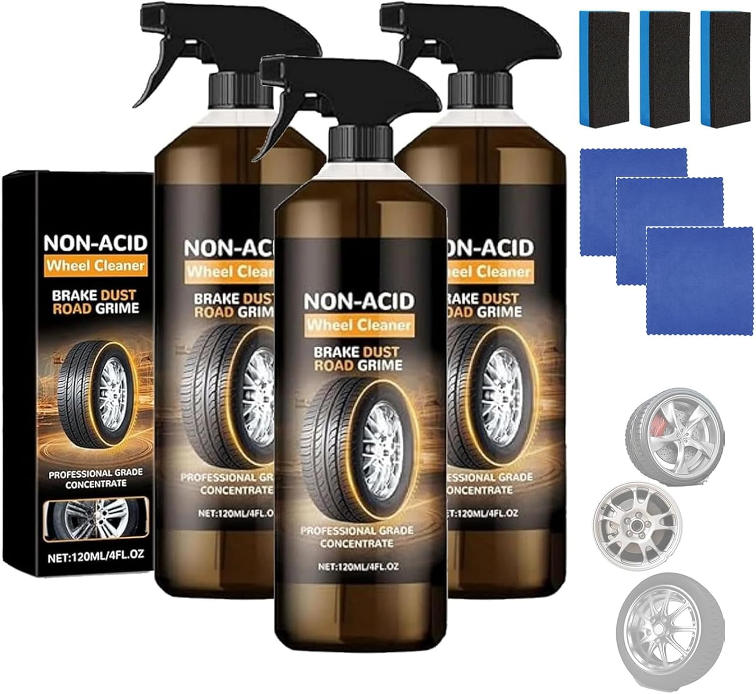 Wheelblaze Wheel Cleaner, Versatile and Powerful Rust Converter, Brake ...