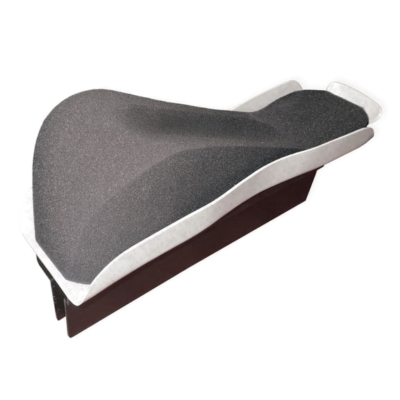 Rehabilitation Advantage Left Side Wheelchair Arm Tray with Removable Foam Arm Elevator, Full Length, Gray, 21.5" x 5.5"