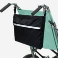 thumbnail image 1 of Wheelchair Backpack for Back of Chair, Cloth Material, Large Capacity, with Inner Zipper Pocket, Water Resistant, Reflective Detail, Walker Bag Wheelchair Accessories for Adults, 1 of 6