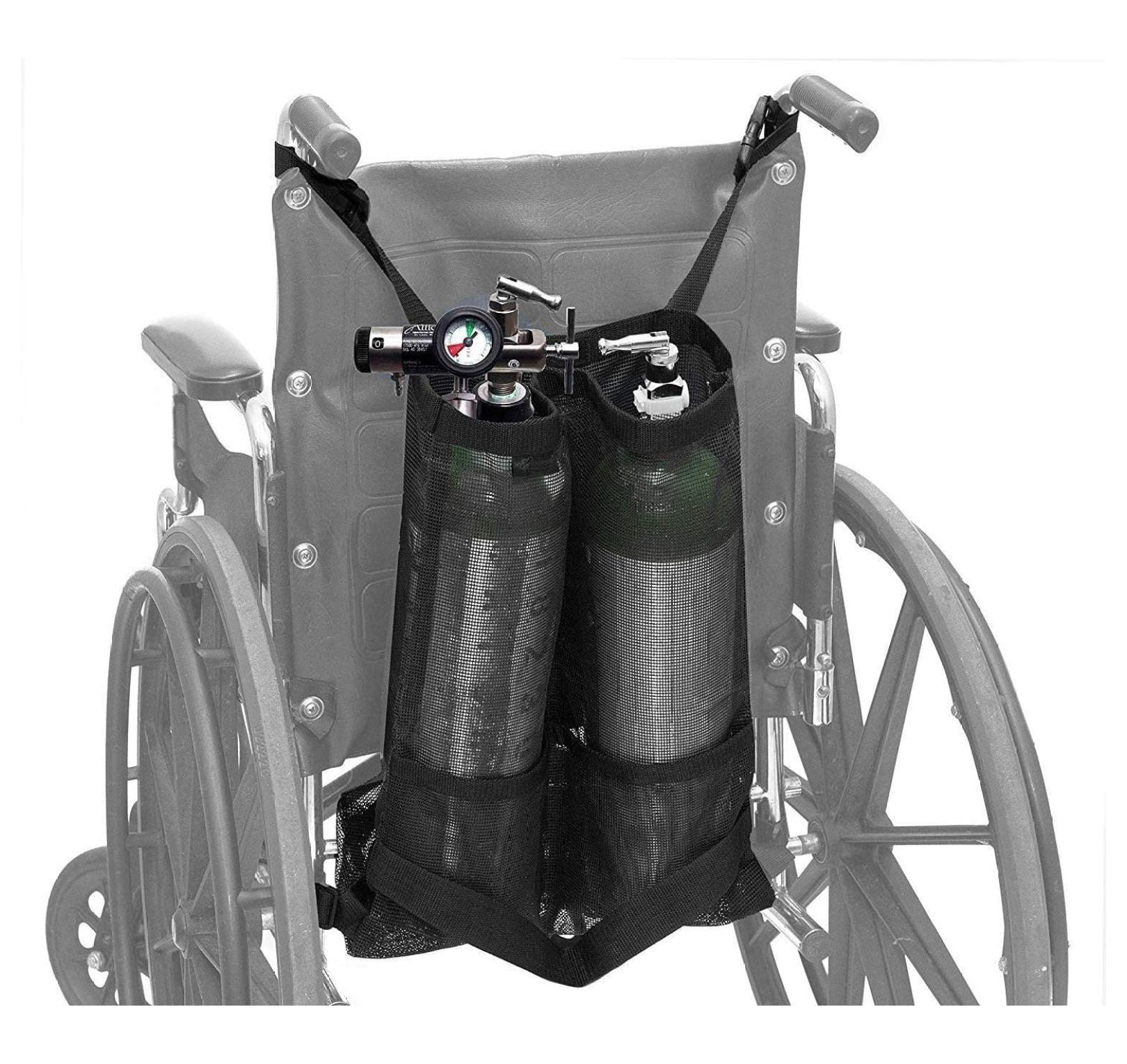 Wheelchair Backpack Oxygen Cylinder Holder Wheelchair & Walker Oxygen