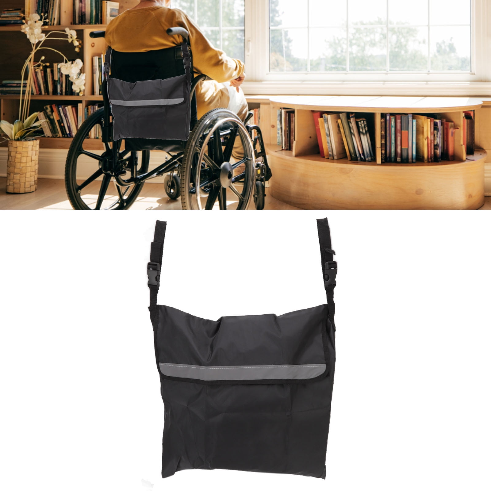 Wheelchair Backpack for Back of Chair Wheelchair Bag for Walker Wheelchair Accessories for