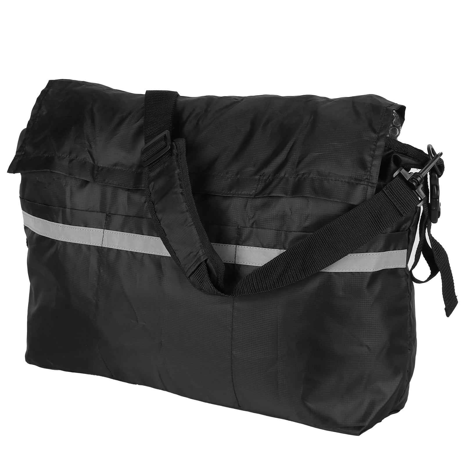 Wheelchair Bag, Convenient Reflective Strip Black Polyester Wheelchair