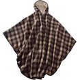 thumbnail image 1 of Wheelchair Blanket Adult Fleece-Lined Cape with Hood, Winter Poncho Coat for Women and Men, Warm Blanket, 1 of 4