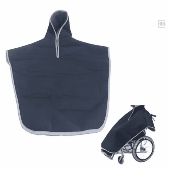 Wheelchair Blanket For Elderly Fleece Lined Poncho For Winter Warmth