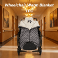 thumbnail image 1 of Wheelchair Blanket - Outdoor Lap Blanket Waterproof and Windproof Foot & Leg Pocket Blanket - Thick Warm Fleece Lined Knee Blanket for Wheelchair, Recliner & Chair, 1 of 11