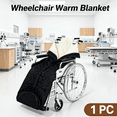 thumbnail image 1 of Wheelchair Blanket - Outdoor Lap Blanket Waterproof and Windproof Foot & Leg Pocket Blanket - Thick Warm Fleece Lined Knee Blanket for Wheelchair, Recliner & Chair, 1 of 10