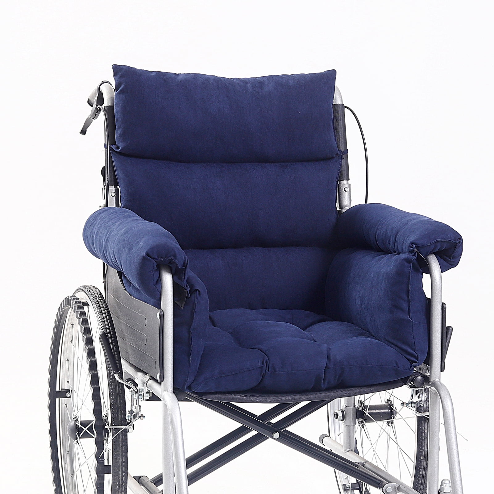 Wheelchair Cushion Cover Gray Blue Plaid, Slip Covers Wheelchair  Accessories Mobility Aids Disability Fashion Special Needs 