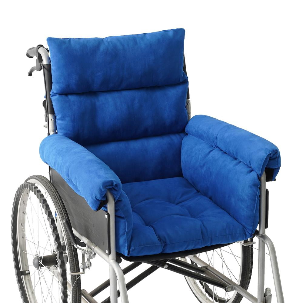 Elmara Wheelchair Cushions Lumbar Pillow & 4 Thick Seat Cushion -  Wheelchair Cushions for Adults - Wheelchair Seat Cushions for Back Pain 
