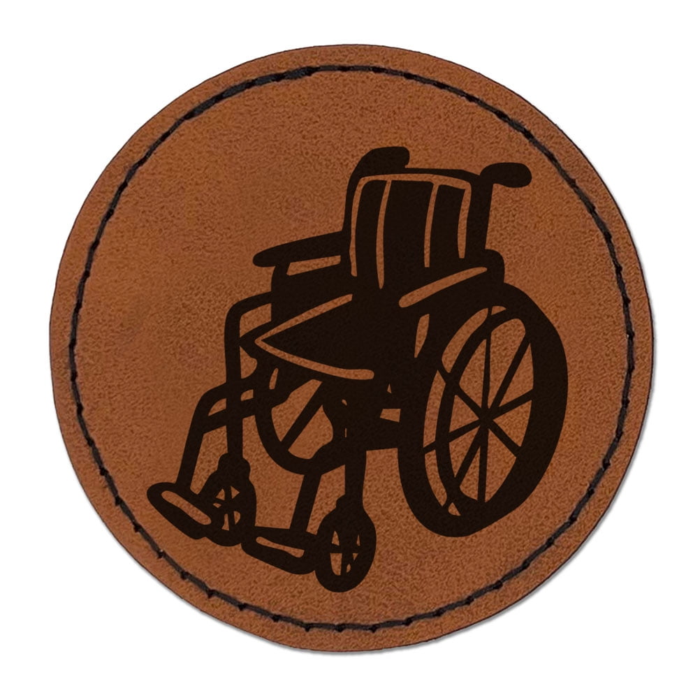 Wheelchair Disability Accessibility Injury Disabled Round Iron-On ...