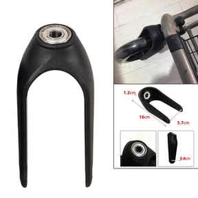 Wheelchair Front Fork Thickened ABS Wheelchair Accessories Replacement Feet for Wheelchairs Folding s Solid Wheels Elder - 8 Inch , Bearing Hole Diameter 1.2cm 0.47inch