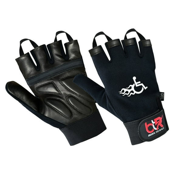 Wheelchair Gloves For Men & Women – Full Thumb Mobility Gloves for Active Lifestyles & Intense Sports, Boosting Comfort and Performance All Black-M