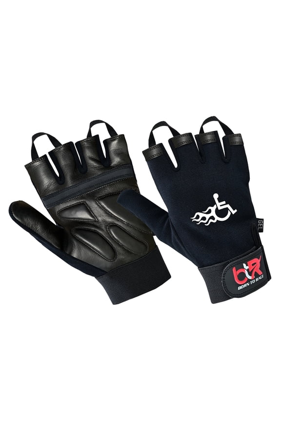 Wheelchair Gloves For Men & Women  Full Thumb Mobility Gloves for Active Lifestyles & Intense Sports, Boosting Comfort and Performance All Black-XL