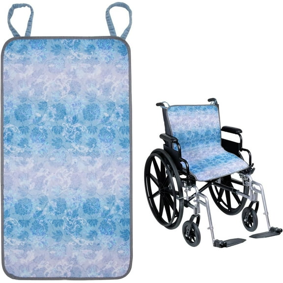 Wheelchair Highly Absorbent Incontinence Pad for Elderly Waterproof Pads, Washable Absorbent Seat Protector Pads for Elderly Reusable Pee Pads with Two Loop Handles for Adults 35.43"X18.9"(1 Pack)