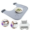 thumbnail image 1 of Wheelchair Lap Tray Table Accessories W/2 Cup Holder for Disabled Eating Reading, 1 of 10