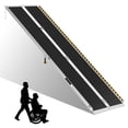 thumbnail image 1 of Wheelchair Ramp 8FT,Portable Folding Aluminum with Load-Reducing Shoulder Strap,800lbs Capacity,Wheelchair Ramps for Home, Steps, Stairs, Doorways, 1 of 9