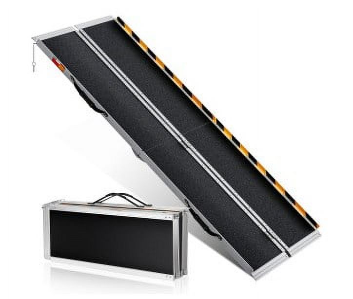 Wheelchair Ramp,Non-Slip Aluminum Door Threshold Portable Folding ...