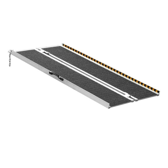 Wheelchair Ramp Portable, 5ft 800lbs Capacity, Folding Aluminum Mobility Scooter Ramp for Home Steps, Doorways, Curbs - Handicap Ramp