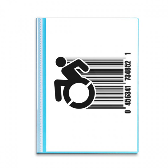 Wheelchair Sick Escape Speed Book Sheet Protectors Portfolio Binder Folder