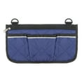 thumbnail image 1 of Wheelchair Side Armrest Bag, Reflective Strip Storage Pouch with Multiple Pockets, Portable Polyester Hanging Organizer for Medical and Mobility Use,e, 1 of 2