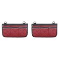 thumbnail image 1 of Wheelchair Side Armrest Organizer Pouch 2 Pack, Waterproof Beach Chair Hanging Storage Bag with 4 Pockets, Portable Camping Seat Accessory for Snacks, Phone and Magazines, 1 of 2