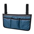 thumbnail image 1 of Wheelchair Side Bag with Reflective Strip - Arm Rest Pouch and Drink - Wheel Chair Accessories Organizers and Water Bottle Holder Fits Walkers, for Seniors and Handicap, 1 of 8