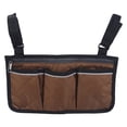 thumbnail image 1 of Wheelchair Side Bag, Wheelchair Armrest Pouch Accessories for Walker, Rollator, Electric Scooter Wheelchairs, Ideal Gift for Mother'S Day & Father'S Day, 1Pcs (Coffee), 1 of 8