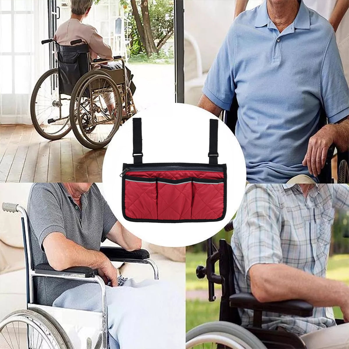Wheelchair Side Bag,Wheelchair Side Bag Waterproof Wheelchair Armrest