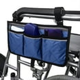 thumbnail image 1 of Wheelchair Side Bag,Wheelchair Pouch for Wheelchair,Wheelchair Bags to Hang on Side,Wheelchair Accessories Bag,With Reflective Strip - Arm Rest Pouch And Drink Blue, 1 of 8