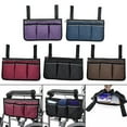 thumbnail image 1 of Wheelchair Side Bag, Wheelchair Pouch for Wheelchair, Wheelchair Bags to Hang on Side, Wheelchair Accessories Bag, Brown, 1 of 8