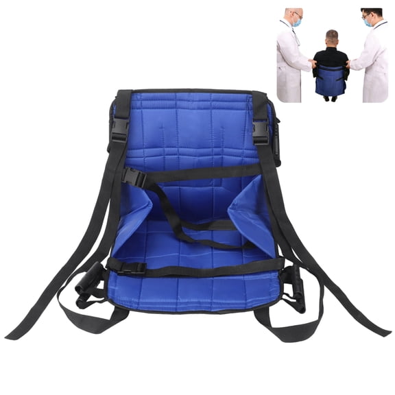 Patient Lift Transfer Pad with Stair Assist, Multiple Buckles, Leg and Reinforced Straps, Padded Oxford Cloth Support for Seniors, Elderly and Disabled, 220 lbs Capacity Assistance Product