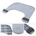 thumbnail image 1 of Wheelchair Tray Table, ABS, Portable Lap Tray with 2 Cup Holder for the Disabled Grey, 1 of 17