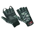 thumbnail image 1 of Wheelchair User Gloves Mobility Disability Fingerless Long Thumb Leather Palm for Men and Women Workout Weight Lifting, Cycling, Driving Gloves New Green Camo Design Unisex XXL, 1 of 9