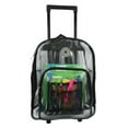 thumbnail image 1 of Wheeled Deluxe 17 in. See-through Clear 0.5 mm. PVC Backpack, 1 of 1