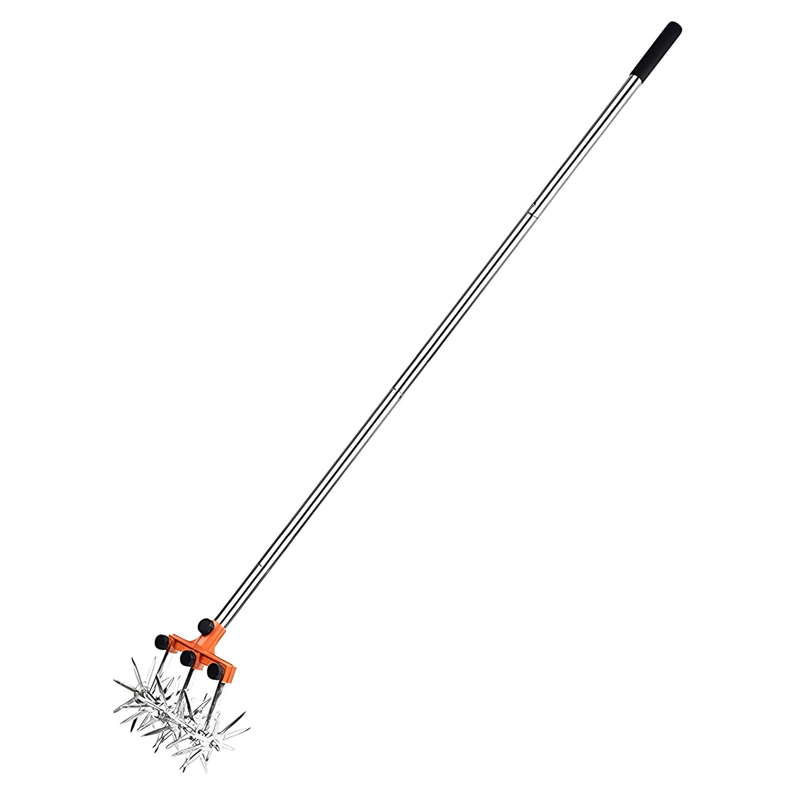 Wheel Rotary Edger Manual Lawns Tool Metal Hand Tiller For Hard Soil Breaking Ideal For Home Gardens Urbans Spaces