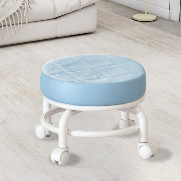 Wheeled Low Stool For Home Use Universal Wheel Doorway Lazy Man Shoe Stool Multifunctional Seamstress Wheelchair Sitting Stool Small Stool