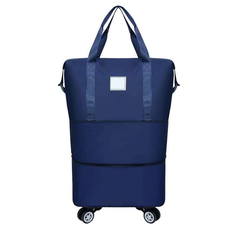 Wheeled Luggage Bag Travel Tote Bag with Trolley Sleeve Expandable