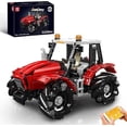 thumbnail image 1 of Wheeled Tractor Building Block Kits, 360° Fully Movable Red Farm Tractor with Remote Control, Gift for Age 14+/Adult Collections Enthusiasts (1392+ PCS), 1 of 6