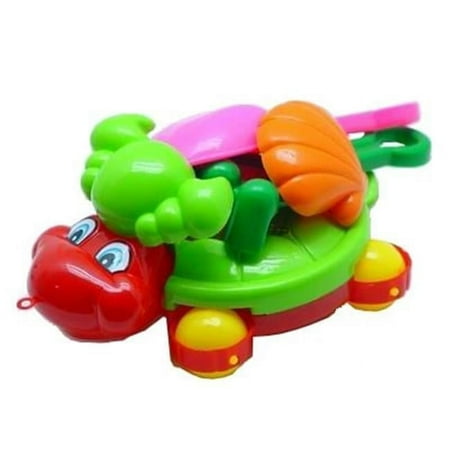 Wheeled Turtle Sand Toy - 6 Piece Set