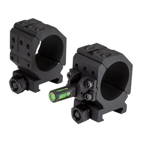 Wheeler Picatinny 34mm Scope Rings Matte Black Low