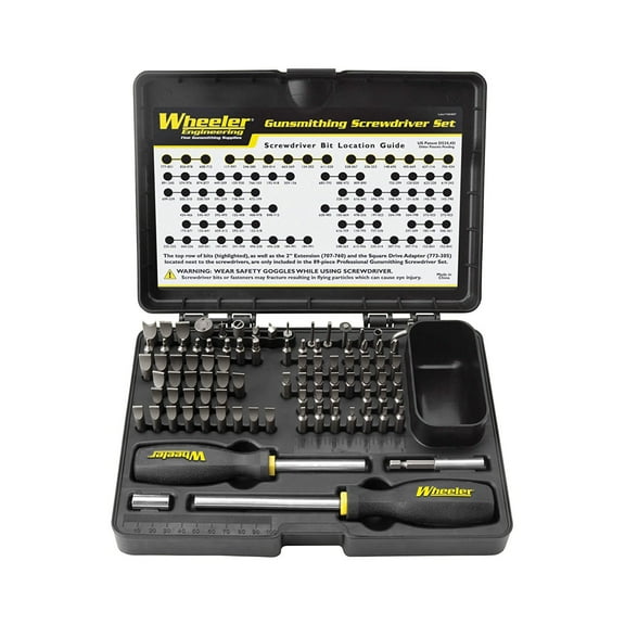Wheeler 89-Piece Professional Gunsmithing Screwdriver Set