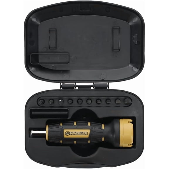 Wheeler Digital FAT (Firearms Accurizing Torque) Wrench with Interchangeable Bits and LCD Display for Firearm Maintenance, Gunsmithing, RC Vehicles, Drone, Mechanic Work, and More