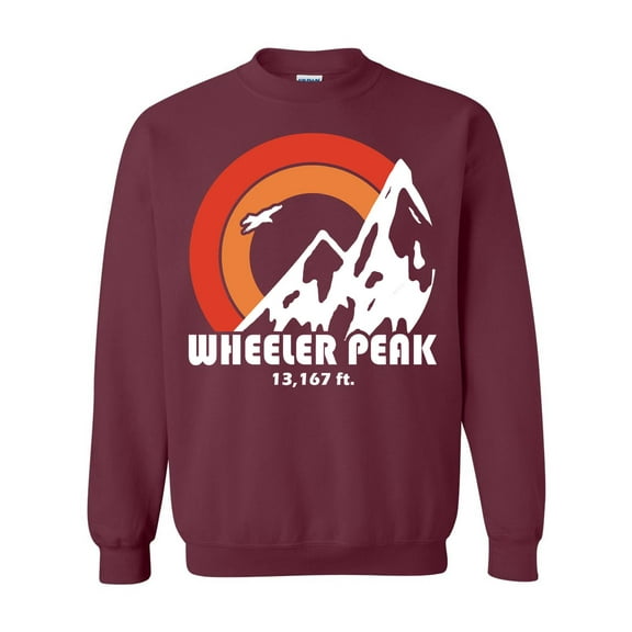 Wheeler Peak Mountain Hiking Nature Adventure Graphic Sweatshirt