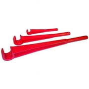 Wheeler-Rex Valve Wheel Wrench,1 x 14-3/4 in,Red 8714