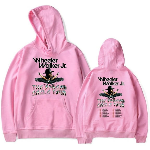Wheeler Walker Jr Spread Eagle Tour Hoodie Men's And Women's New Printed Sportswear Casual Hip-hop Top