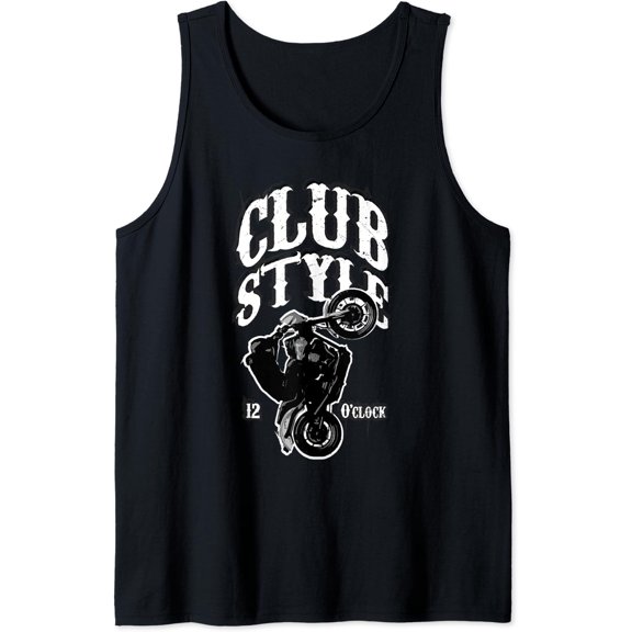 Wheelie Motorcycle Rider Stunt Rider Dyna Bro Motorcycle Tank Top Size S-3XL