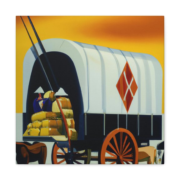 Wheeling Art Deco Wagon. - Canvas
