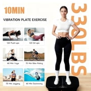 Wheelive Vibration Plate Exercise Machine, 200W Full Body Workout Platform for Strength Toning and Fat Loss, 120 Adjustable Speeds, Supports 330 lbs,Black
