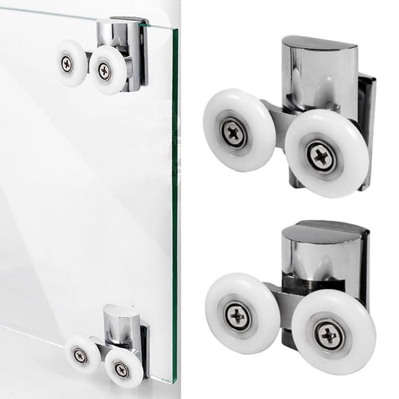 Wheels 23mm Top Bottom Bathroom Shower Door Rollers Runners Upper and Lower