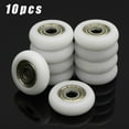 thumbnail image 1 of Wheels Bearing Pulley White POM Moving doors Set Windows 453977 Useful, 1 of 7
